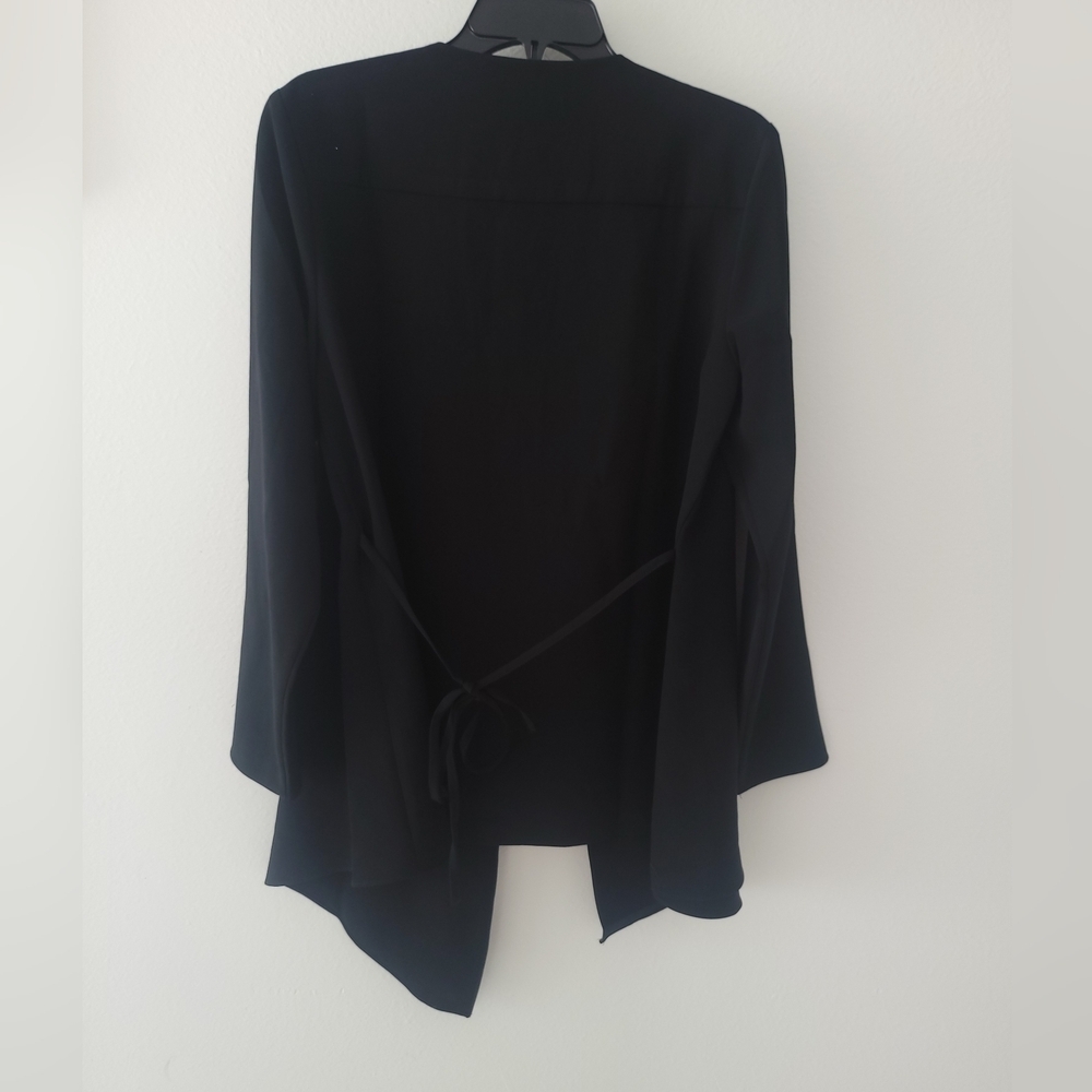 Chicos Cardigan Elegant Black Women's Size 1  NWT - Picture 4 of 7